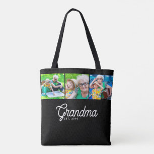 Oma Established Schrift Schwarz 3 Foto-Tasche