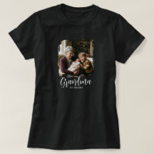 Oma Established Schriftzug Foto T-Shirt
