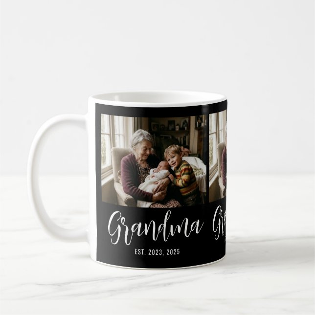 Oma Established Script Black 3 Foto Kaffeetasse (Links)