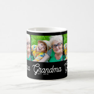 Oma Established Script Black 3 Foto Kaffeetasse