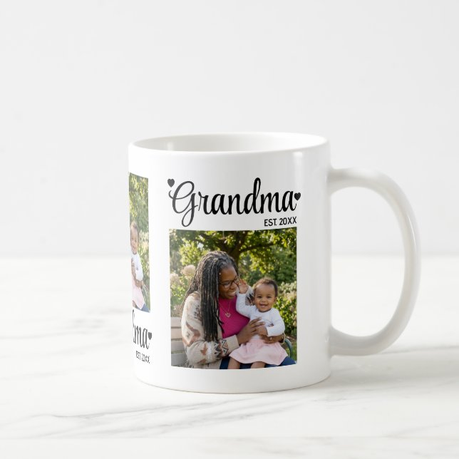 Oma Established Script Mimi Foto Geschenk Kaffeetasse (Rechts)