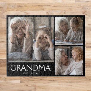 Oma Established Typography Black 3 Foto Puzzle