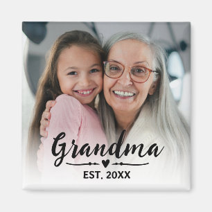 Oma etabliertes Fotogeschenk Magnet