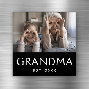 Oma etabliertes Fotogeschenk Magnet