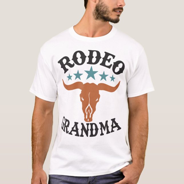 Oma First Birthday Cowboy Western Rodeo Party T-Shirt (Vorderseite)