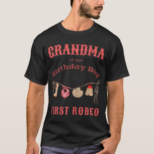Oma First Rodeo 1St Birthday Cowboy Family Mat T-Shirt