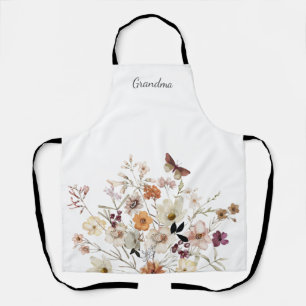 Oma Floral Wildblume Schürze