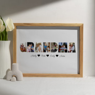 Oma Foto Collage Poster 7 Fotos