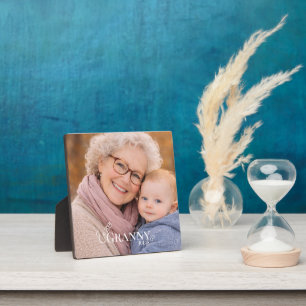 Oma Foto Gründungsjahr Modern Herz Fotoplatte