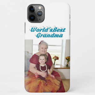 Oma Foto Himmelblau Typografie Muttertag iPhone 11Pro Max Hülle
