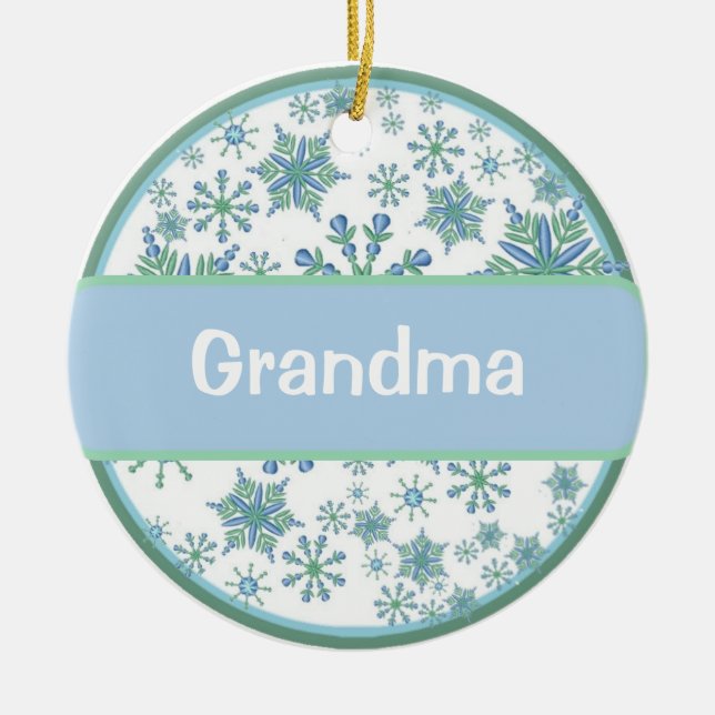 Oma Foto Ornament (Vorne)