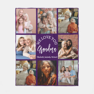 Oma-Foto-Personalisierte Decke mit Enkelkindern