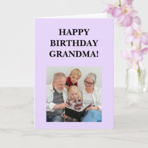Oma Foto Personalisierter Geburtstag Karte