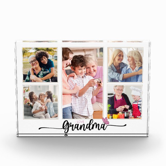 Oma FotoCollage mit 5 Fotos Großmutter (Vorderseite)