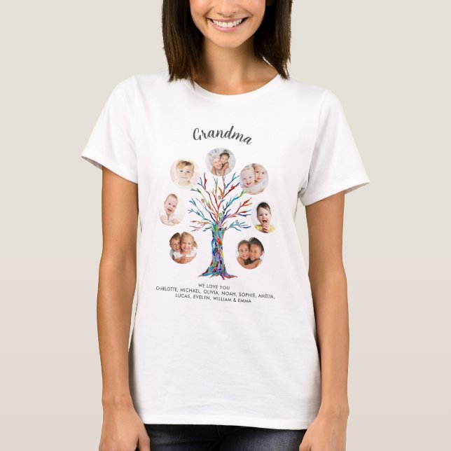 Oma-FotoCollage T-Shirt (Vorderseite)