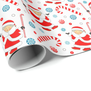 Oma Frau Claus Geschenk Geschenkpapier