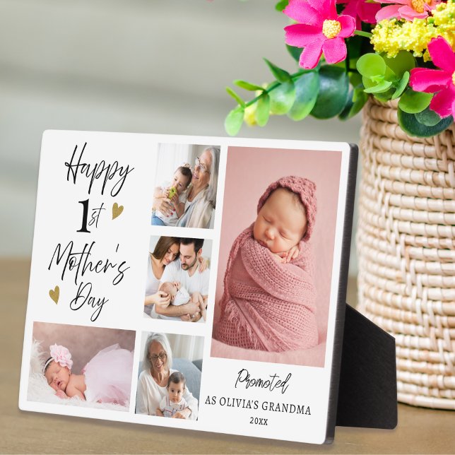 Oma, frohen 1. Muttertag 5 Foto Collage   Fotoplatte (Von Creator hochgeladen)