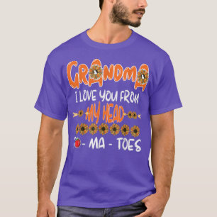 Oma Funny Liebe Sie von meinem Kopf zu MaToes Sunf T-Shirt