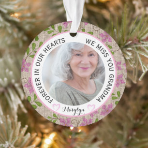 Oma für immer in unserem Herzen Ornament