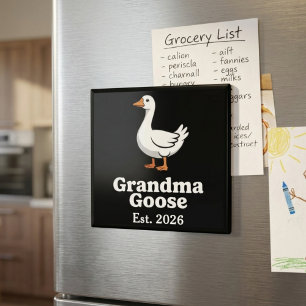 Oma Gans Est Jahr Cute Minimalistische Gans  Magnet