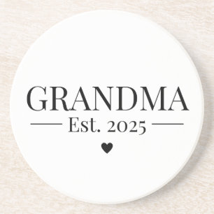 Oma Gegründet 2025 Getränkeuntersetzer