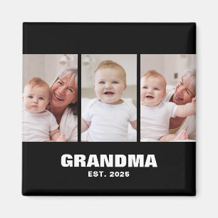 Oma gegründet 3 Foto Großelterntag Magnet