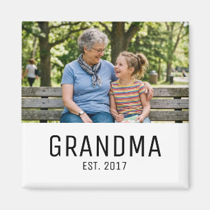 Oma gegründet Foto-Geschenk Magnet