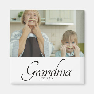 Oma Gegründet Foto-Geschenk Magnet