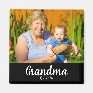 Oma gegründet Foto-Geschenkmagnet Magnet