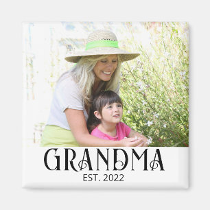 Oma gegründet Foto-Geschenkmagnet Magnet