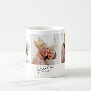 Oma gegründet Schrift 3 Foto Kaffeetasse