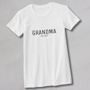 Oma gegründet Schwarz T-Shirt