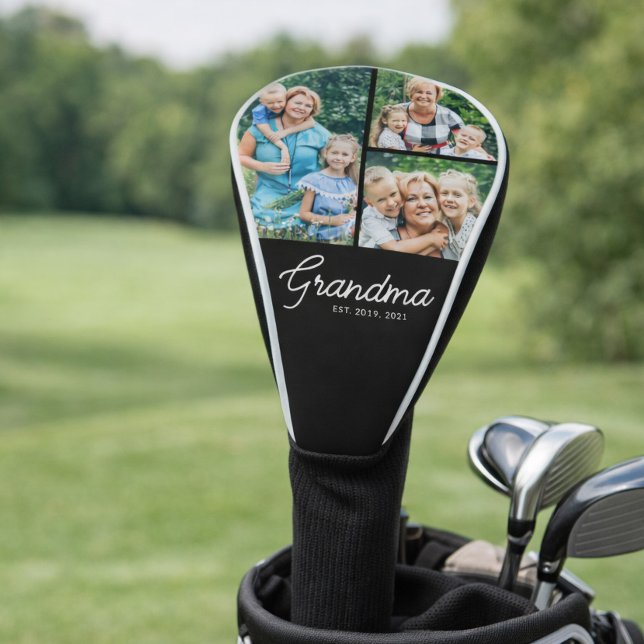 Oma gegründet Script 3 Foto Golf Headcover (Von Creator hochgeladen)