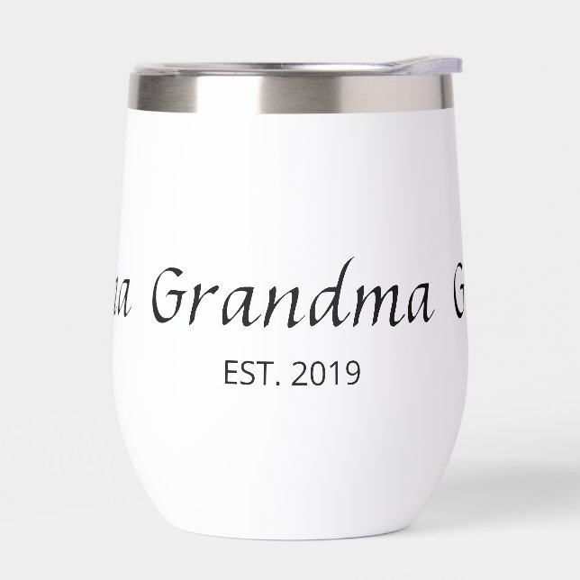 Oma gegründet Typografie Geschenk Isoliert  (Links)