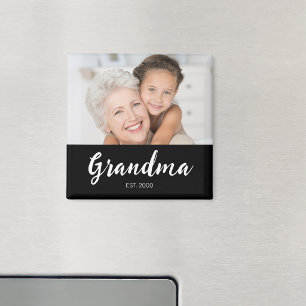 Oma gegründetes Foto Großelterntag  Magnet