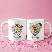 Oma Geschenk Foto Girl Blumenkaffee Tasse
