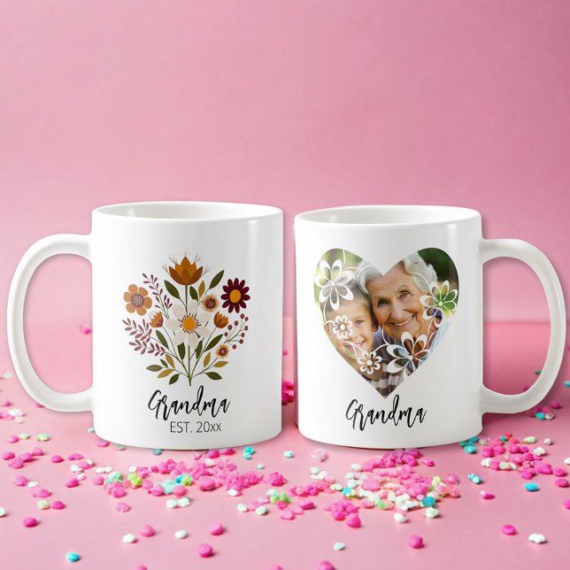 Oma Geschenk Foto Girl Blumenkaffee Tasse (Von Creator hochgeladen)