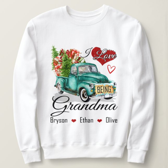 Oma-Geschenk zu Weihnachten Sweatshirt (Design vorne)