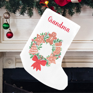 Oma Gingerbread Keks Weihnachten Kleiner Weihnachtsstrumpf