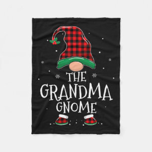 Oma Gnome Xmas Familie passt Karierte Weihnachten Fleecedecke