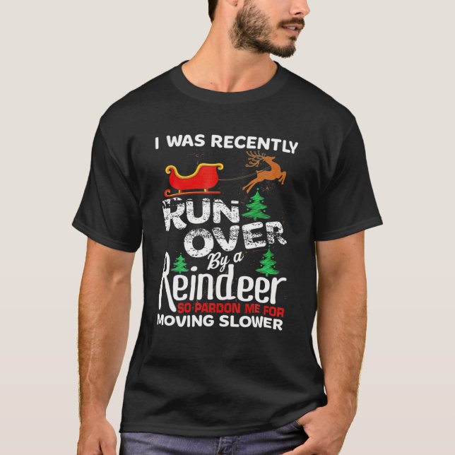 Oma Got von einem Rentierweihnachtsfest überfahren T-Shirt (Vorderseite)