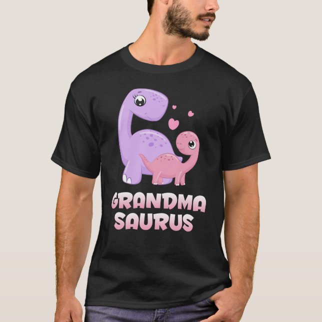 Oma Grandkid Dinosaur Baby Großtochter Dino T-Shirt (Vorderseite)