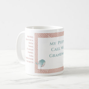 Oma Grandkids Niedlich Funny Bird Kaffeetasse