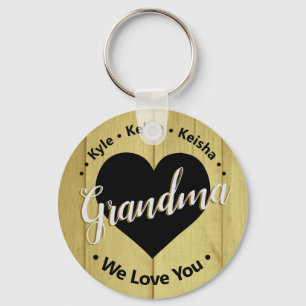 Oma Grandkids Personalisierter Name Wir Liebe Du K Schlüsselanhänger