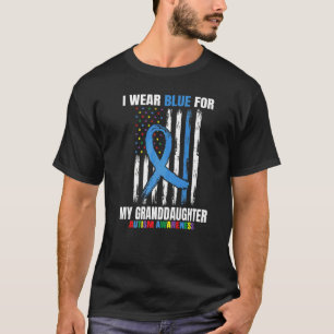 Oma Grandpa Blue für Großtochter Autismus Awar T-Shirt