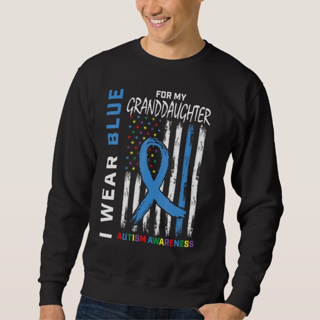 Oma Grandpa Blue Oma Autisenes Awarenes Sweatshirt (Vorderseite)