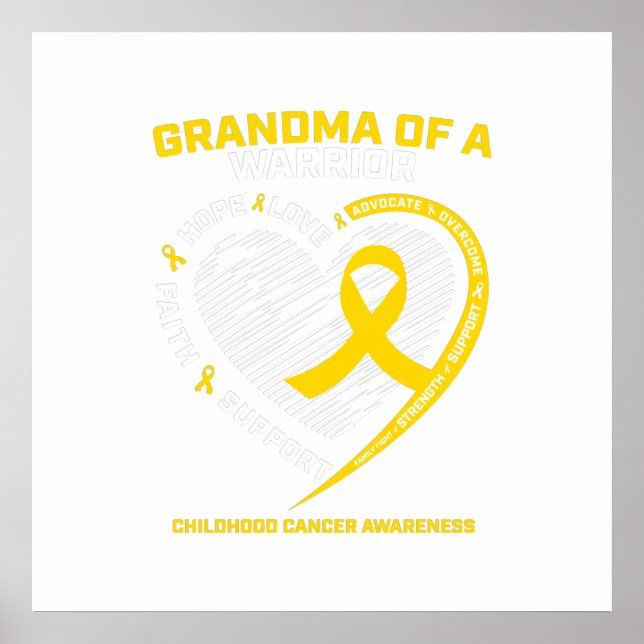 Oma Grandson Grandtochter Kindergeschenk Poster (Vorne)