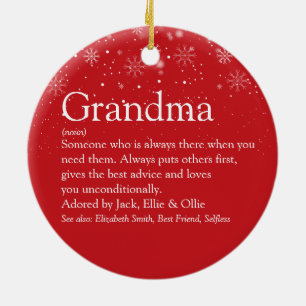 Oma Granny Nana Definition Foto Keramik Ornament