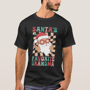 Oma Granny Santa Claus Merry Py Familie T-Shirt