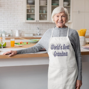 Oma graue Schürze